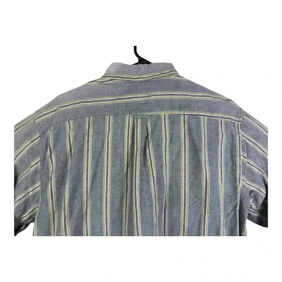 Oakton Limited Men’s Size XL Collared L/S Button Up Shirt In Gray Striped - Picture 9 of 14